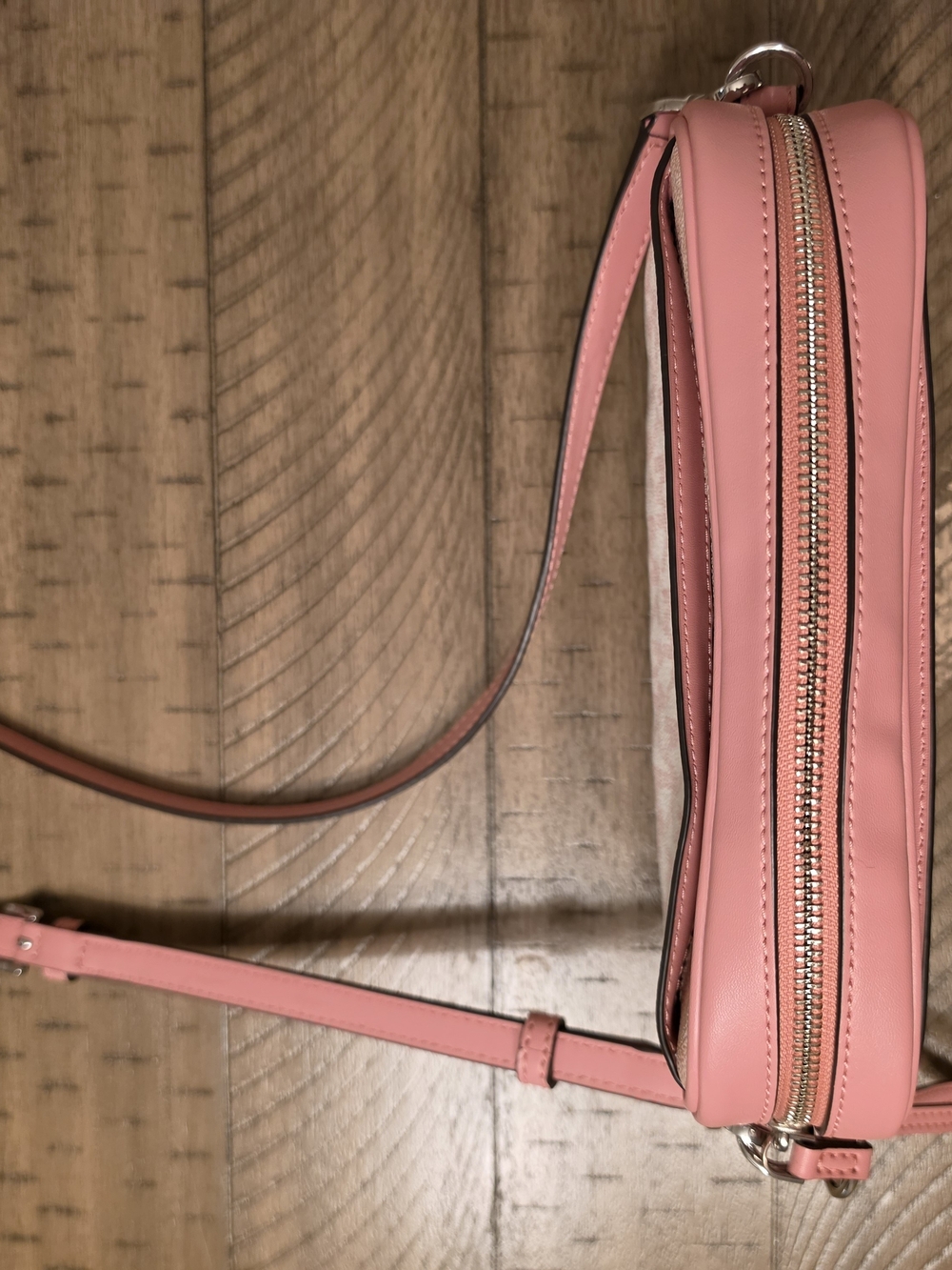 Michael Kors Pink Signature MK Logo Crossbody - Picture 6 of 6